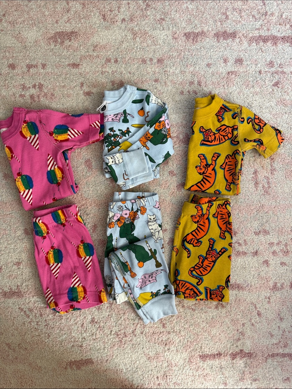 Hanna Andersson Pajama Bundle (3 Pairs) - Size 4